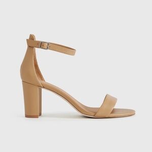 QUINCE Italian Leather 65mm Block Heel